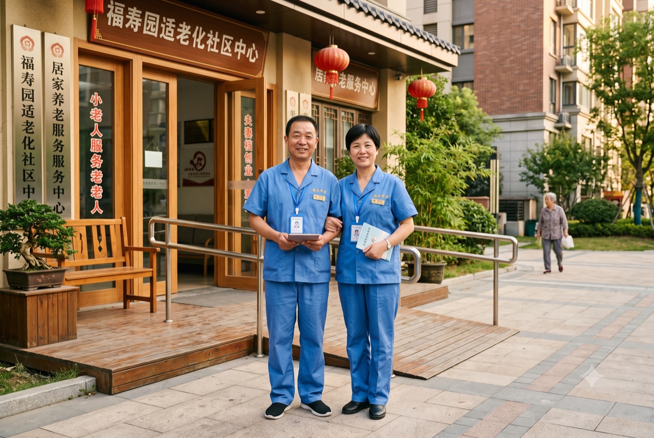 护工夫妻档——尽孝=挣钱
